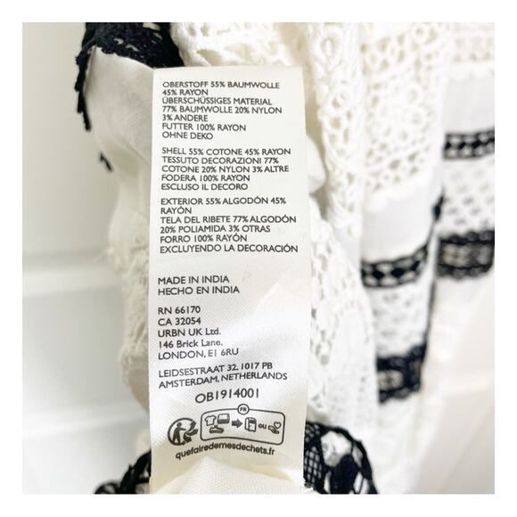 Anthropologie Crochet Lace Overlay Midi Slip Dress NWT - Picture 10 of 11